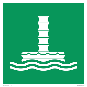 E055 safe condition marine evacuation chute